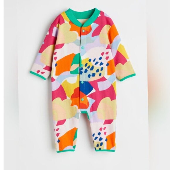 H&M Unisex Colorful Kids One Piece, 9-12m, EUC - Picture 1 of 7